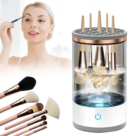 Makeup Brush Cleaner, Automatic Spinning Makeup Brush Cleaner Fit for All Size Makeup Brush